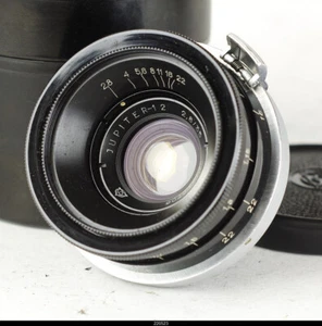 Lens Jupiter-12 2,8 35mm Black Biogon copy for Contax IIa IIIa Kiev II III - Picture 1 of 3