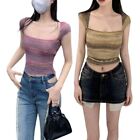 Short T-shirts Party Insgram Style Casual Tops Short Sleeves Office Wearing