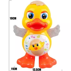Electric Dancing Duck Toy with Flashing Eyes, Music, Lights – Fun for Kids - Picture 1 of 6