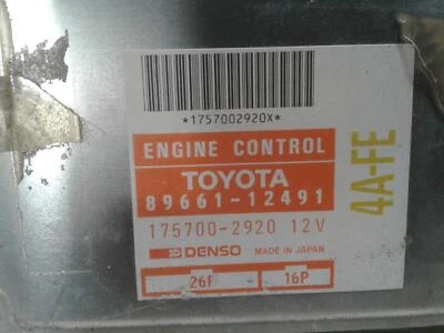 Used Engine Control Module fits: 1991 Toyota Corolla Electronic Control Module b - Image 1 of 4