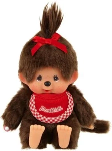 Sekiguchi Monchhichi Sitting Girl Plush Premium Standard SS size Brown 226788  - Picture 1 of 3