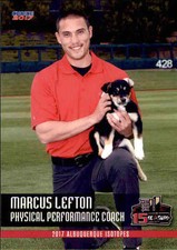 2017 Albuquerque Isotopes Choice #7 Marcus Lefton Scottsdale Arizona AZ Card