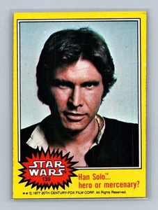 1977 Topps Star Wars #139 Han Solo.. Hero or Mercenary? - Picture 1 of 2