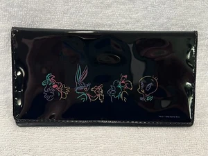 Vintage Looney Tunes Scheckheft schwarz NEON Bugs, Tweety Vinyl Kunststoff 1996 NOS UNBENUTZT - Bild 1 von 12
