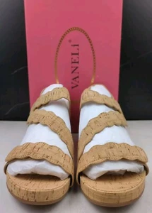 Vaneli Kabie Women's Wedge Sandal, Natural Cork, sz 10.5M - Picture 1 of 11