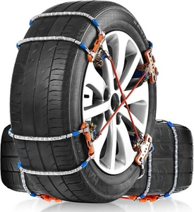 PLTMIV Car Snow Chains -, Set Of 4 V car Pickup Trucks - Picture 1 of 7