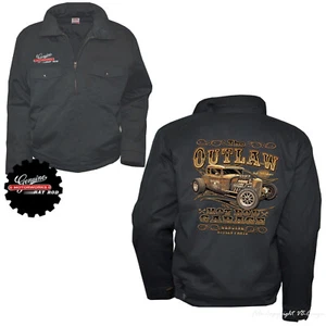 Jacke Work Hot Rod USA Oldtimer Automotiv Aufdruck US-Car Rockabilly Biker *1247 - Imagen 1 de 6