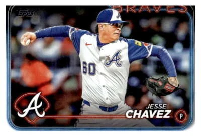 JESSE CHAVEZ 2024 Topps Update #US301 MLB Braves  ID:116967 - Image 1 of 2