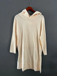 INTIMATE Free People Xsmall Strand Oversize Hoodie/KLEID COVER UP Creme TASCHE - Bild 1 von 6