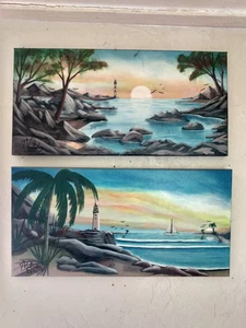art Paintings 10 x 20 light house seascape paintings by Tar Valadez item #10957 - Picture 1 of 1