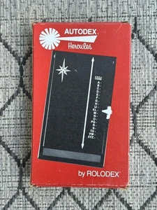 Vintage Hercules Autodex Rolodex braun Modell A-100 NOS neu im Karton - Bild 1 von 1