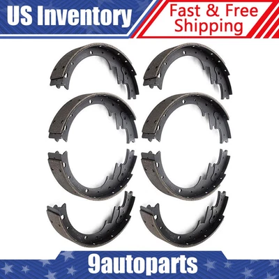 Par de zapatas de freno de tambor delanteras y traseras Ford P-350 1953-1963 1964 1965 1966 Foto 1 de 2