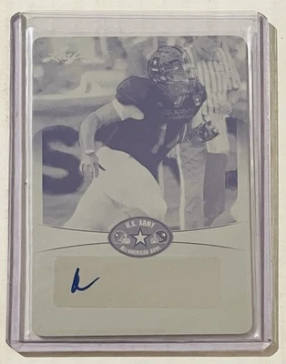A’Shawn Robinson 2013 Leaf Army Yellow Printing Plate Auto 1/1 Alabama Detroit - Image 1 of 2