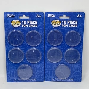 Funko Pop Base 10 Pack - Clear Base Stand for Funko Pop Figures - New Lot Of 2 - Picture 1 of 8