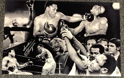 Joe Frazier Signed Photo 20x30 LE 100 Boxing Vs Muhammad Ali Autograph PSA/DNA - Image 1 of 4