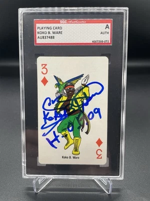 Koko B. Ware 1988 WWF Superstars SGC Autograph Card Auto RARE HOF SGC AUTOGRAPH! - Image 1 of 2