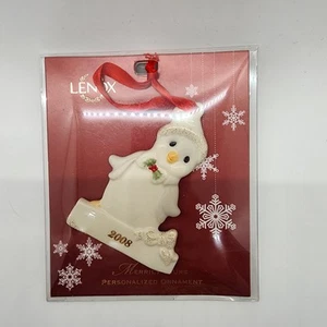 2008 Lenox Merrily Yours Penguin Ornament - Picture 1 of 4