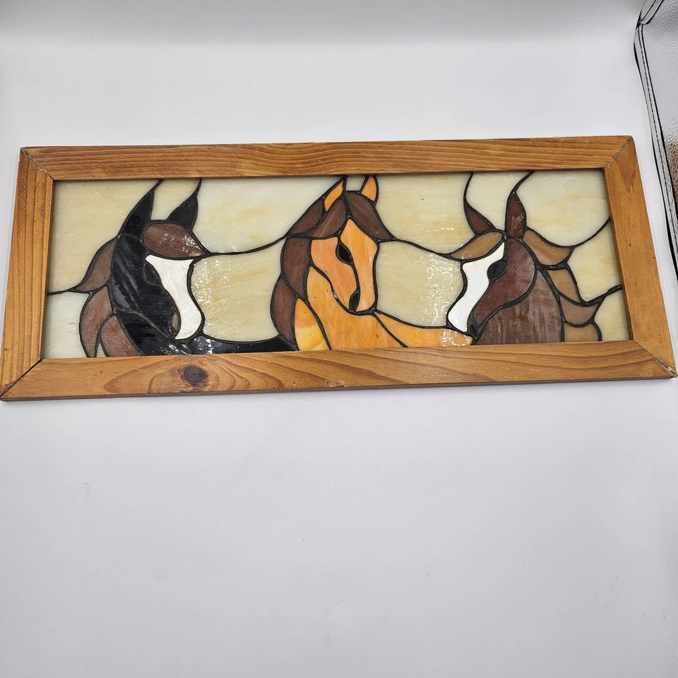 Arte de pared para atrapasoles de metal vitral decoración retro occidental 20"x8" usado en excelente estado  Foto 1 de 4