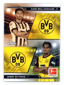 2025 Topps Chrome Bundesliga #HIN-7 Bellingham/Gittens Dual Borussia - Picture 1 of 2
