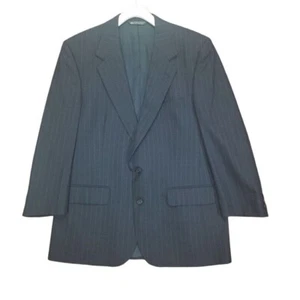 Christian Dior Wool Pinstripe Blazer Two-Button Suit Jacket Business Men SZ 44R - Picture 1 of 11