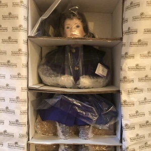 Ashton-Drake,1993,"Patience",Holding RR Time Table,Sitting on Trunk, New - Picture 1 of 7