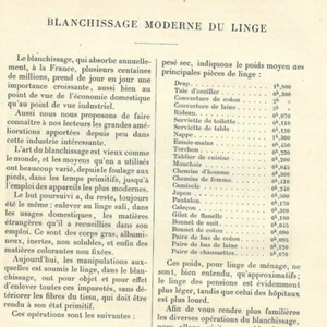 Blanchissage moderne du linge  -- Article de presse 1895 - Imagen 1 de 6