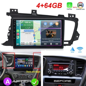 4+64GB for Kia Optima K5 2011-2015 Android 13 Car Stereo Carplay GPS Navi Radio - Picture 1 of 22