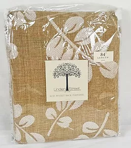 JCP Home Linden Street Arbor Leaf Rod-Pocket Back-tab Panel 50” x 84” Soft Cream - Picture 1 of 1