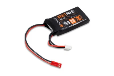 Kraftpaket 2S Lipo 500mAh 7,4V 35-70C JST BEC Stecker + XH Balancer D-Power - Bild 1 von 4