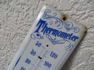 SCHILD, EMAILLESCHILD - THERMOMETER (ohne Steigsäule) - Bild 1 von 5