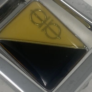 Vintage Metal Enamel Belt Buckle AB Logo - Picture 1 of 5