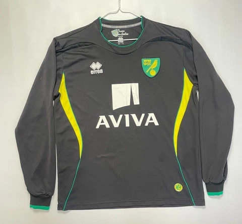 Norwich City England Away football shirt 2012 - 2013 Errea Soccer Jersey L/S Cover
