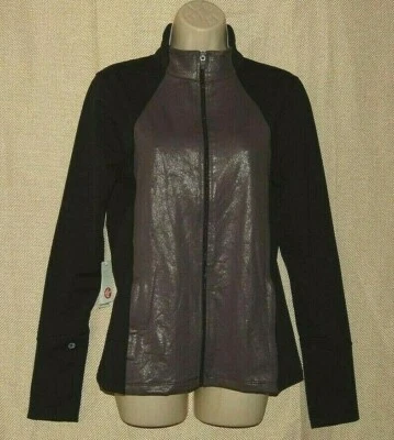 NOVO COM ETIQUETAS ~ Jaqueta Manduka SURIHAKU Tamanho Grande Feminina YOGA GYM LOUNGE Preta $110 nova - Imagem 1 de 4