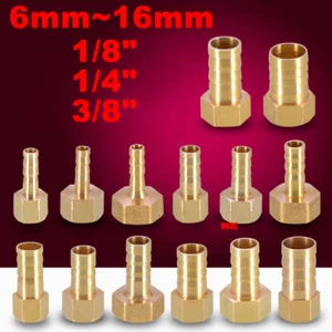 Brass Hose Tail End Connector Fitting BSP Taper Thread Adapter For Air Water Fue - Picture 1 of 24
