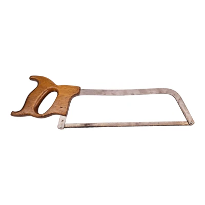 Vintage E.C. Atkins & Co. No 8 Wood Handle Hand Bone Hack Saw 13" Blade USA - Image 1 of 4