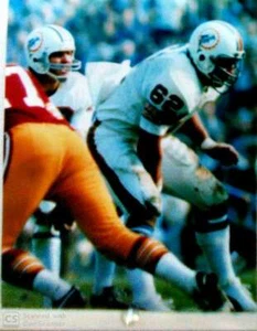 JIM LANGER UNSIGNED MIAMI DOLPHINS 8X10 PHOTO #1 - Picture 1 of 1