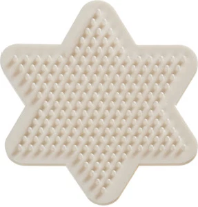 Placa de colocación orgánica Nabbi MOTIVO ESTRELLA 9 cm Midi cuentas de planchar placas de colocación blancas plantilla - Imagen 1 de 1