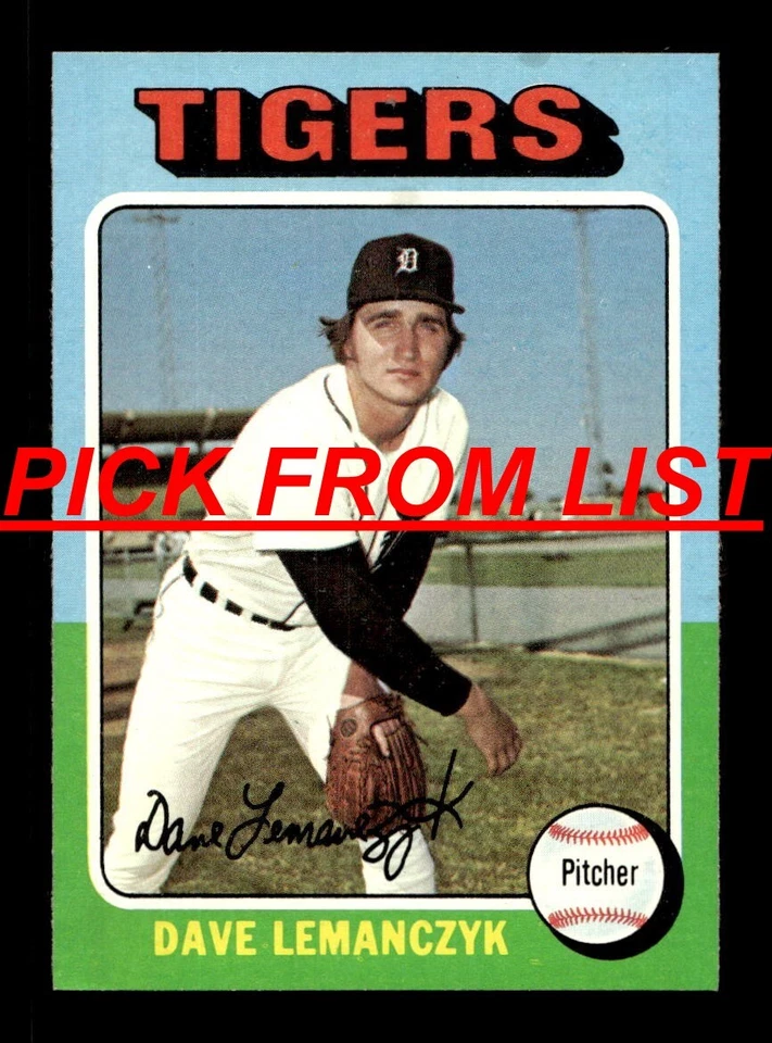 1975 Topps 452-659 EX/EX-MT Pick From List All PICTURED uu3 - Image 1 of 1