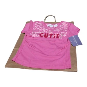 Sonoma Size 4 Pink short sleeves t shirt top cutie sassy lady sweet princess  - Picture 1 of 5
