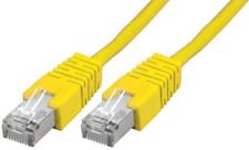 PRO SIGNAL - RJ45 to RJ45 Cat5e S/FTP Ethernet Patch Lead 0.2m Yellow