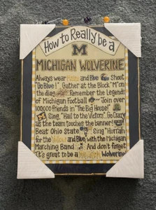Michigan Wolverine hängende Kunst - Wie man wirklich ein Michigan Wolverine wird - Bild 1 von 5