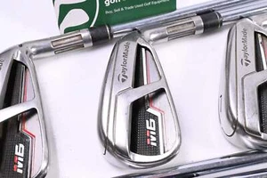 Taylormade M6 Irons / 5-PW+SW / Stiff Flex True Temper XP 100 S300 Shafts - Picture 1 of 7