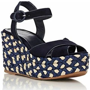 Seltene Barneys New York Navy Wildleder Kabuki Sandalen Gr. 36 mit Box - Bild 1 von 16