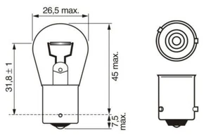 Bosch 1 987 302 812 Direction Indicator Bulb Fits Daihatsu Terios 1.5 4x4 - Picture 1 of 12
