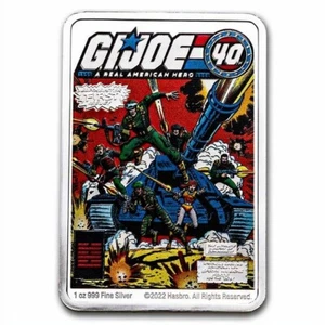 2022 Niue GI Joe 40th Anniversary Colorized 1 Oz Silver Proof Coin - 1982 Minted - Picture 1 of 4