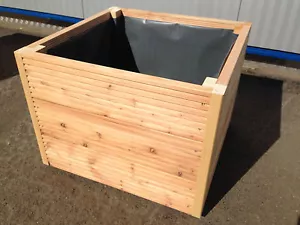 Blumenkasten Pflanzkasten Pflanzkübel Lärche Frühbeet Hochbeet Gemüsebeet Holz - Bild 1 von 5