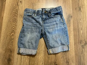 Gap Kids Shorts, Boy's Size 6, Blue, Denim, Folded Hem, Pockets - Picture 1 of 8