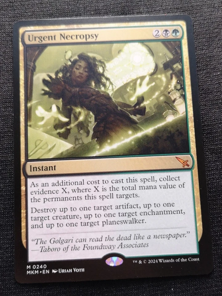 Urgent Necropsy - MKM - NM Unplayed - EN - 0240 - Image 1 of 1