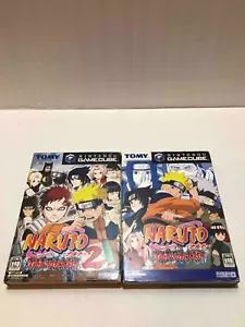 Nintendo Game Cube Naruto Gekitou Ninja Taisen 1 2 set used From Japan - Picture 1 of 11