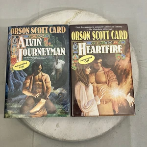 2 SIGNED Tales of Alvin Maker Orson Scott Card 1st Edition Printing HCDJ Lot - Picture 1 of 10
